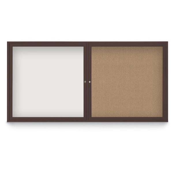 Corkboard, 42"x32", Cobalt Accent/Black
